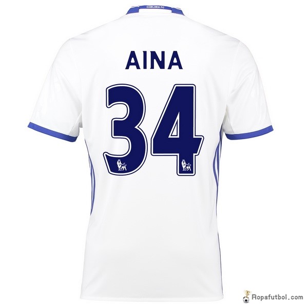 Camiseta Chelsea Replica Tercera Ropa Aina 2016/17 Blanco